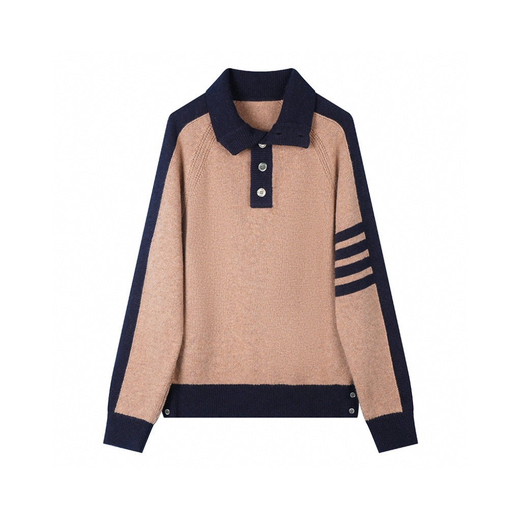 Unisex collared knit sweater  TREND