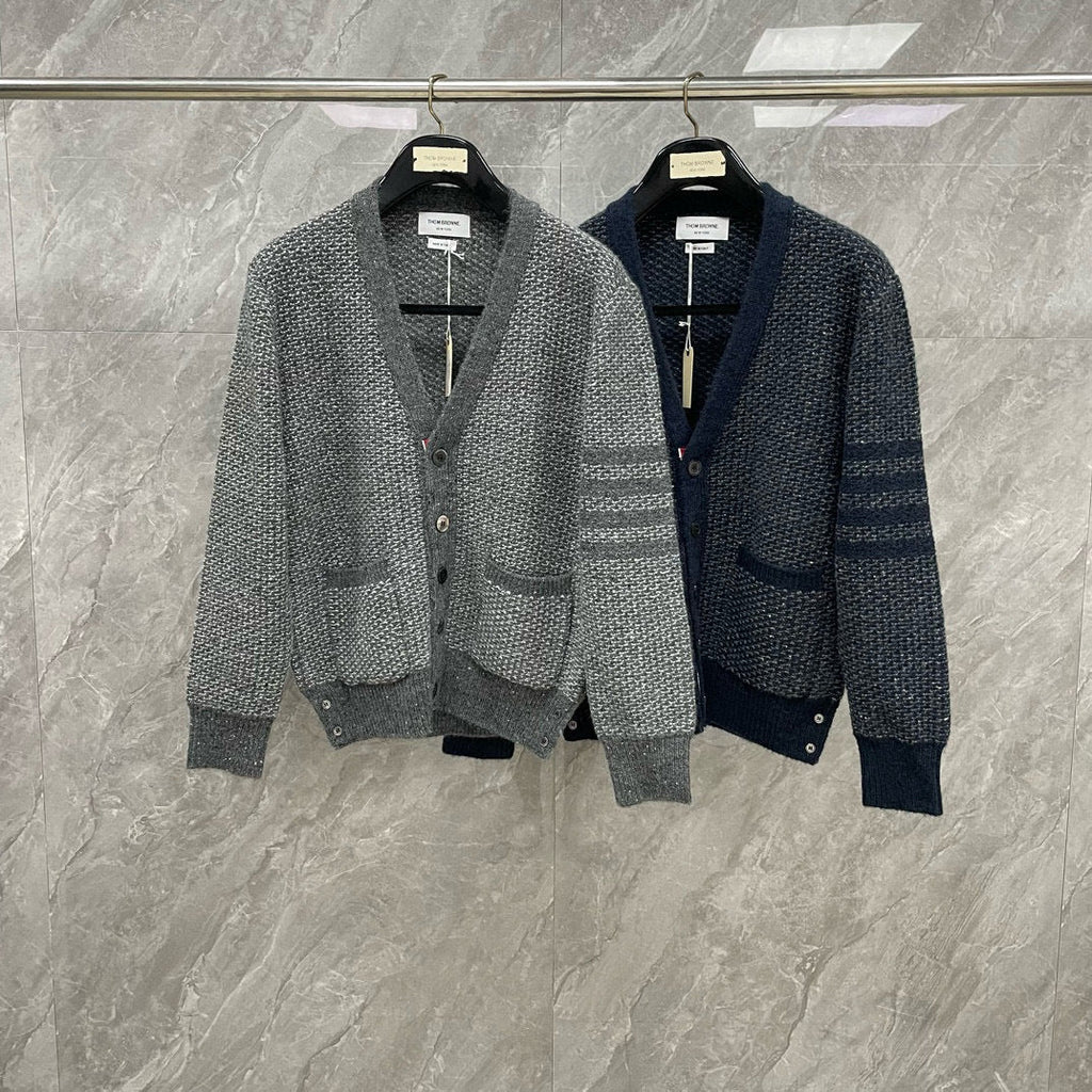 2025SS Snowflake Chunky Knit Cardigan  TREND