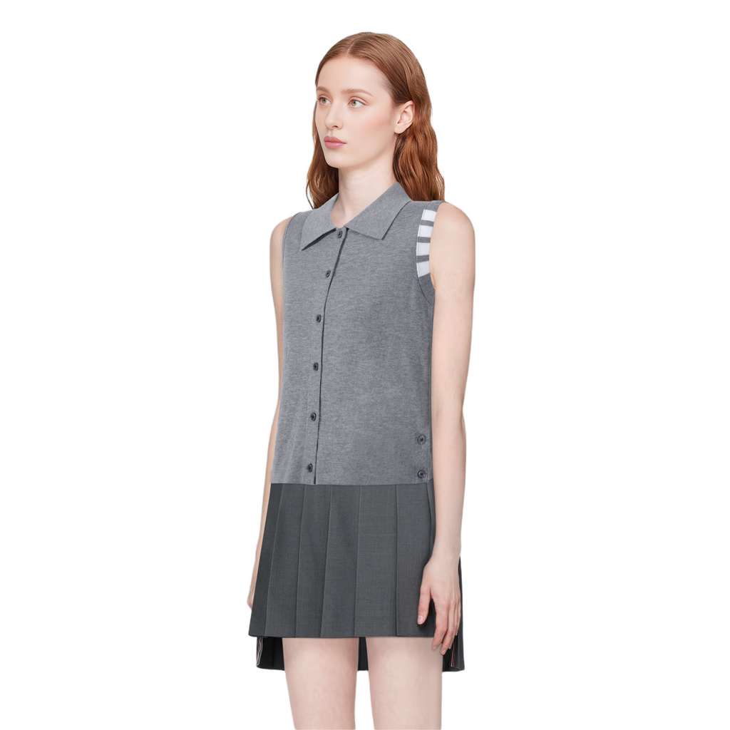 Women's tricolor knitted short sleeves（副本） THOM TREND