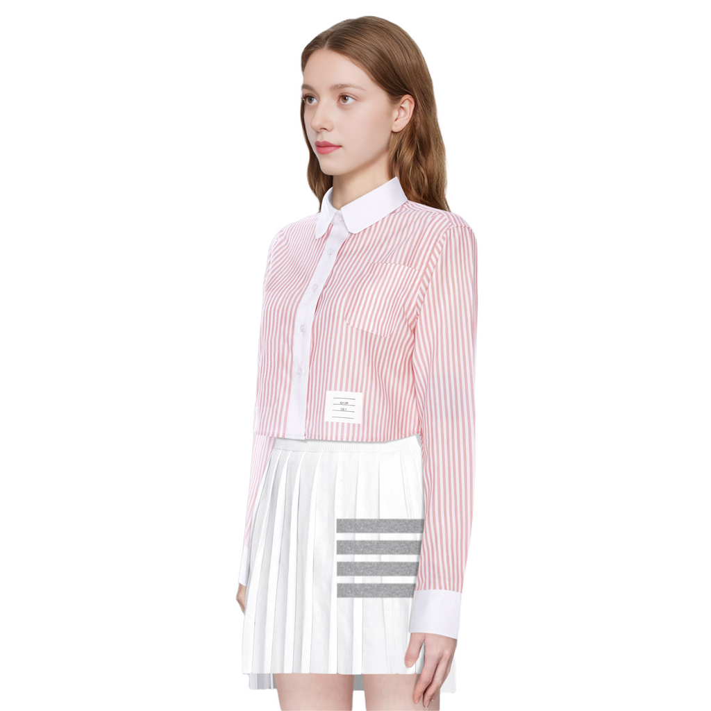 Striped High Waist Cropped Top THOM TREND