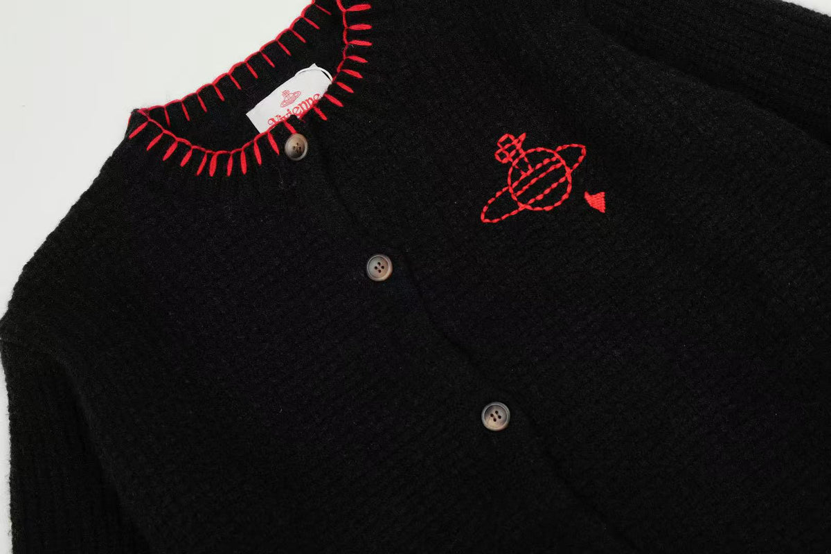 Vivienne Westwood VIVI Color-Block Knit Cardigan
