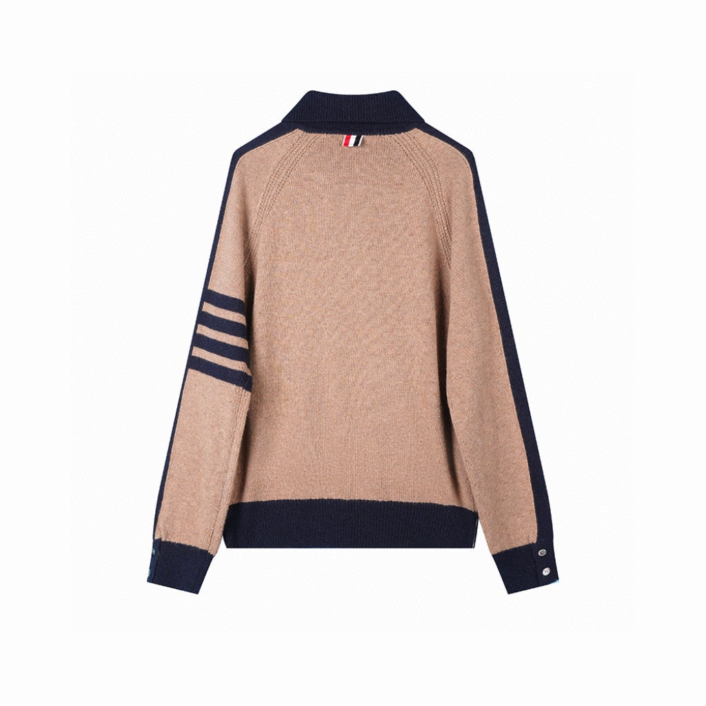 Unisex collared knit sweater  TREND