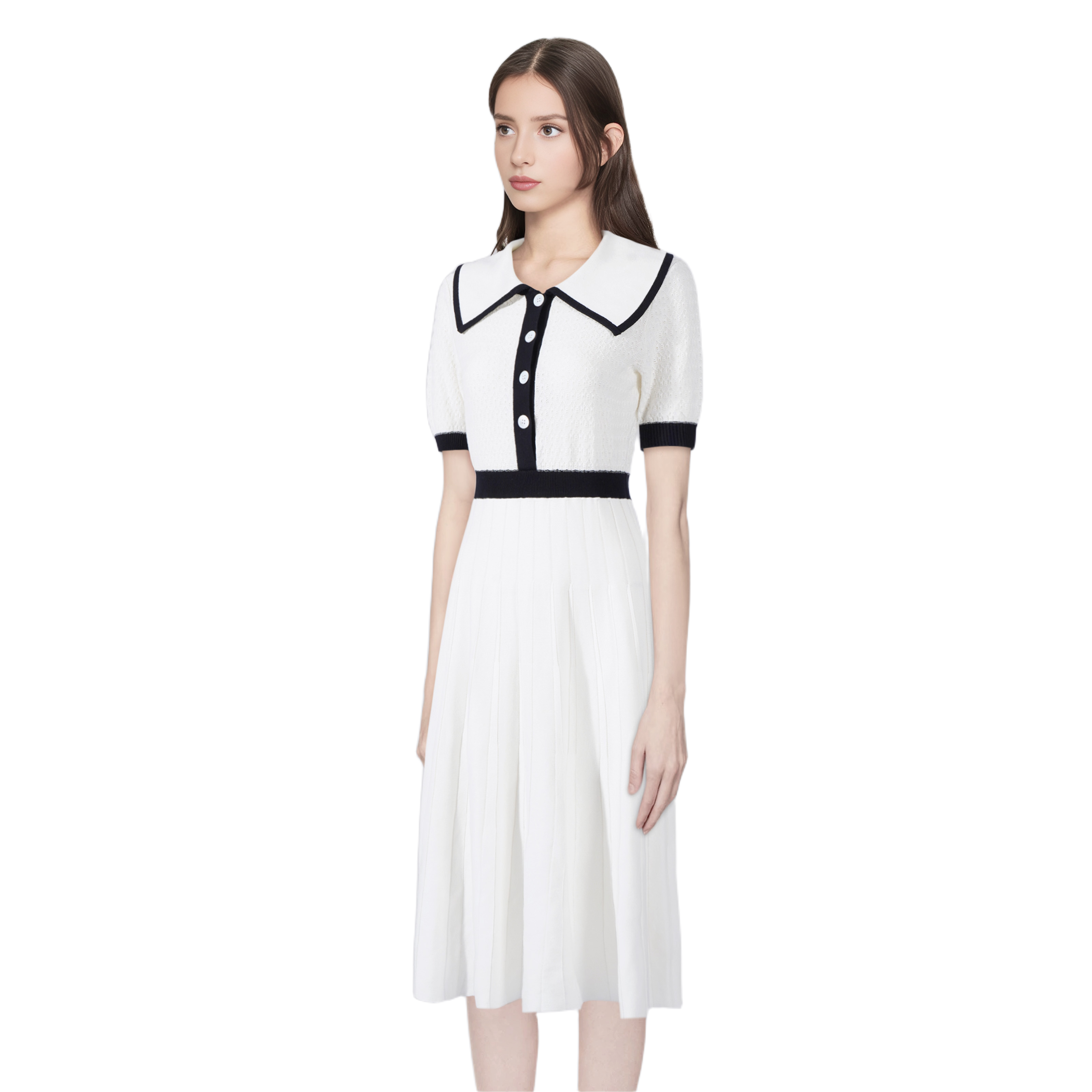 Ladies sleeveless lapel dress（副本） THOM TREND