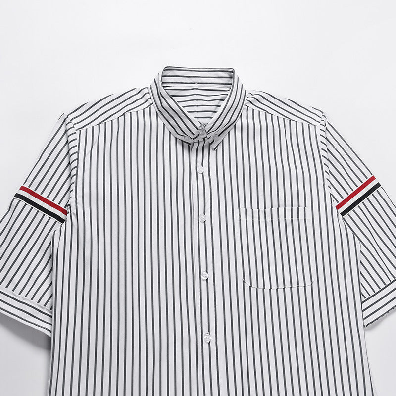 Unisex Pocket Webbing Short Sleeve Shirt????????  TREND