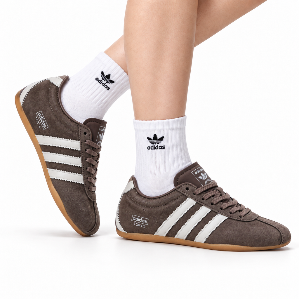 Adidas Tokyo Brown Suede Sneakers – Classic Retro Lifestyle Shoes