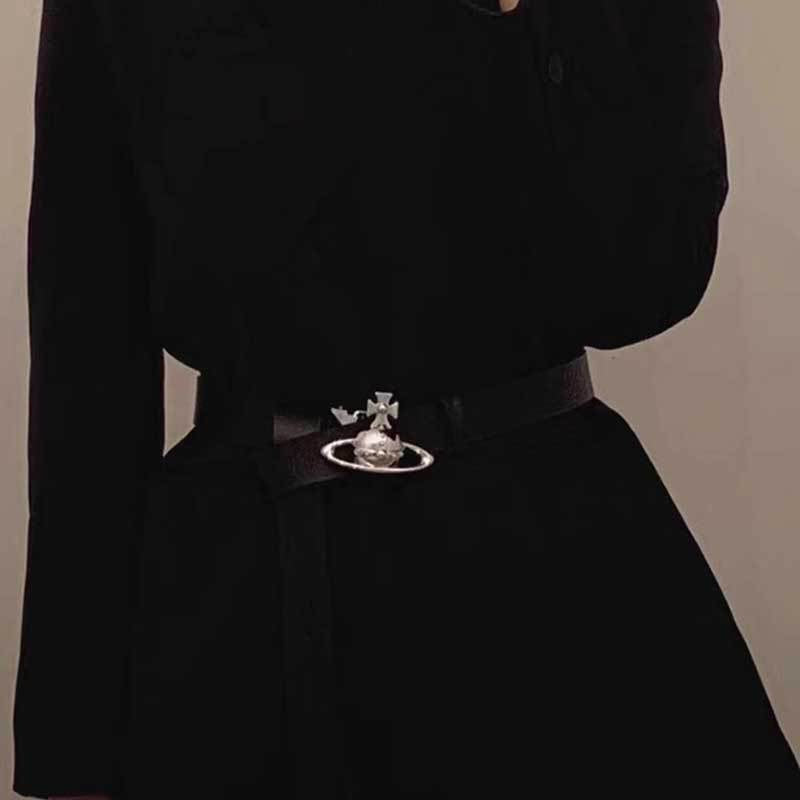Vivienne Westwood Saturn Buckle Slim Waist Belt