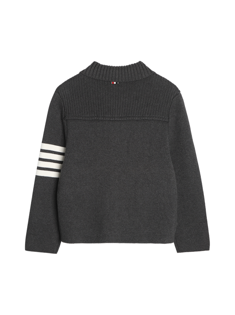 Mens four-bar lapel sweater jacket 