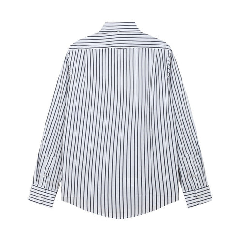 Blue and white patchwork shirt????¨¤?¨¤??¨º?  TREND