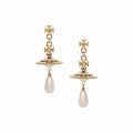 Vivienne Westwood Classic Saturn Orb Pearl Earrings