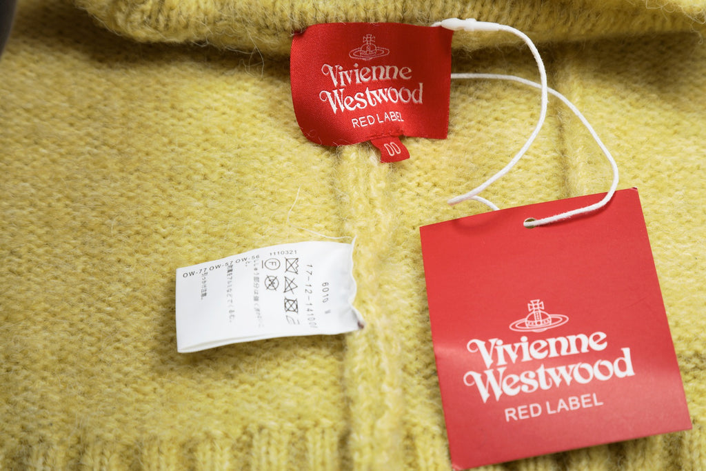 Vivienne Westwood Saturn Letter Cable-Knit Cardigan