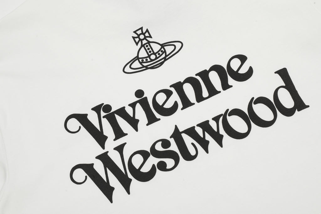 Vivienne Westwood Saturn Letter Embroidered T-Shirt