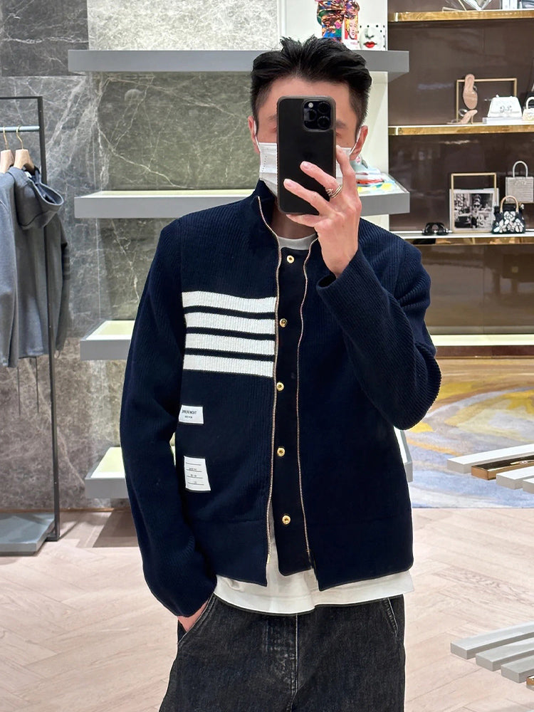 Unisex double-sided fake two-piece jacket  TREND
