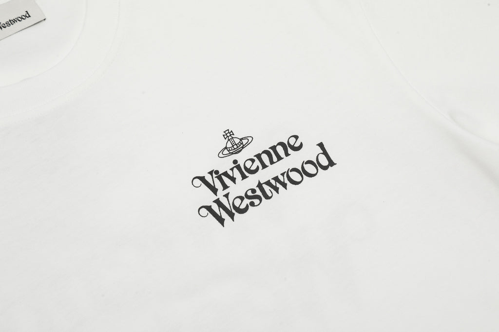 Vivienne Westwood Saturn Letter Embroidered T-Shirt