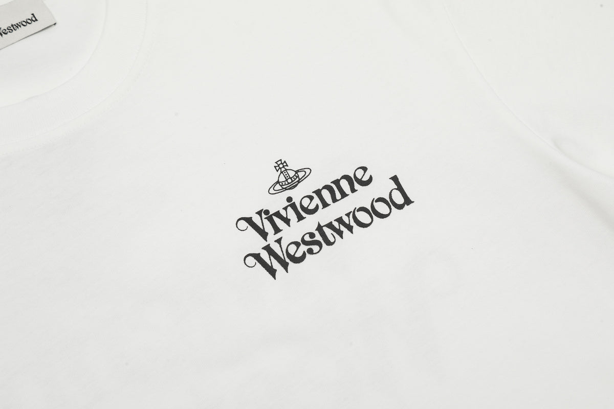 Vivienne Westwood Saturn Letter Embroidered T-Shirt