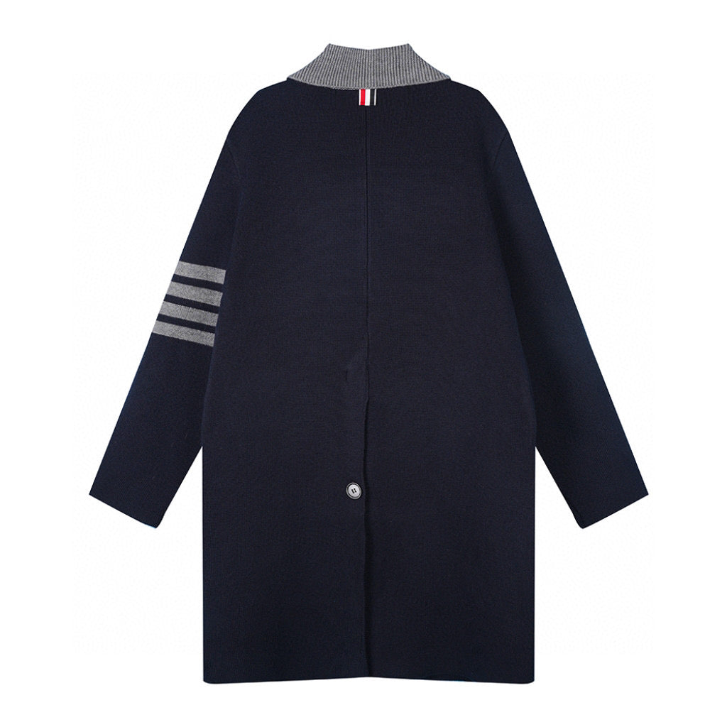 Unisex wool knit coat 
