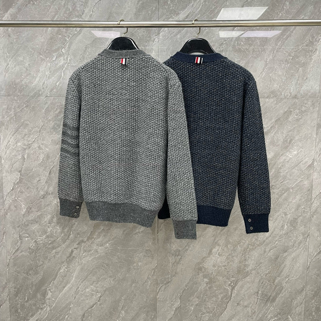2025SS Snowflake Chunky Knit Cardigan  TREND
