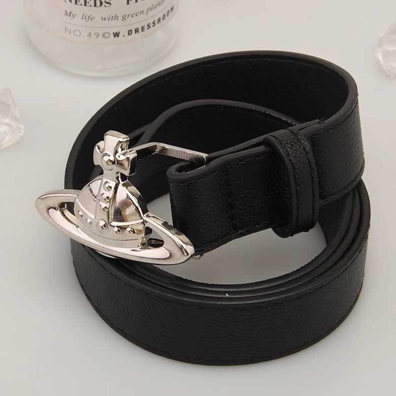 Vivienne Westwood Saturn Buckle Slim Waist Belt