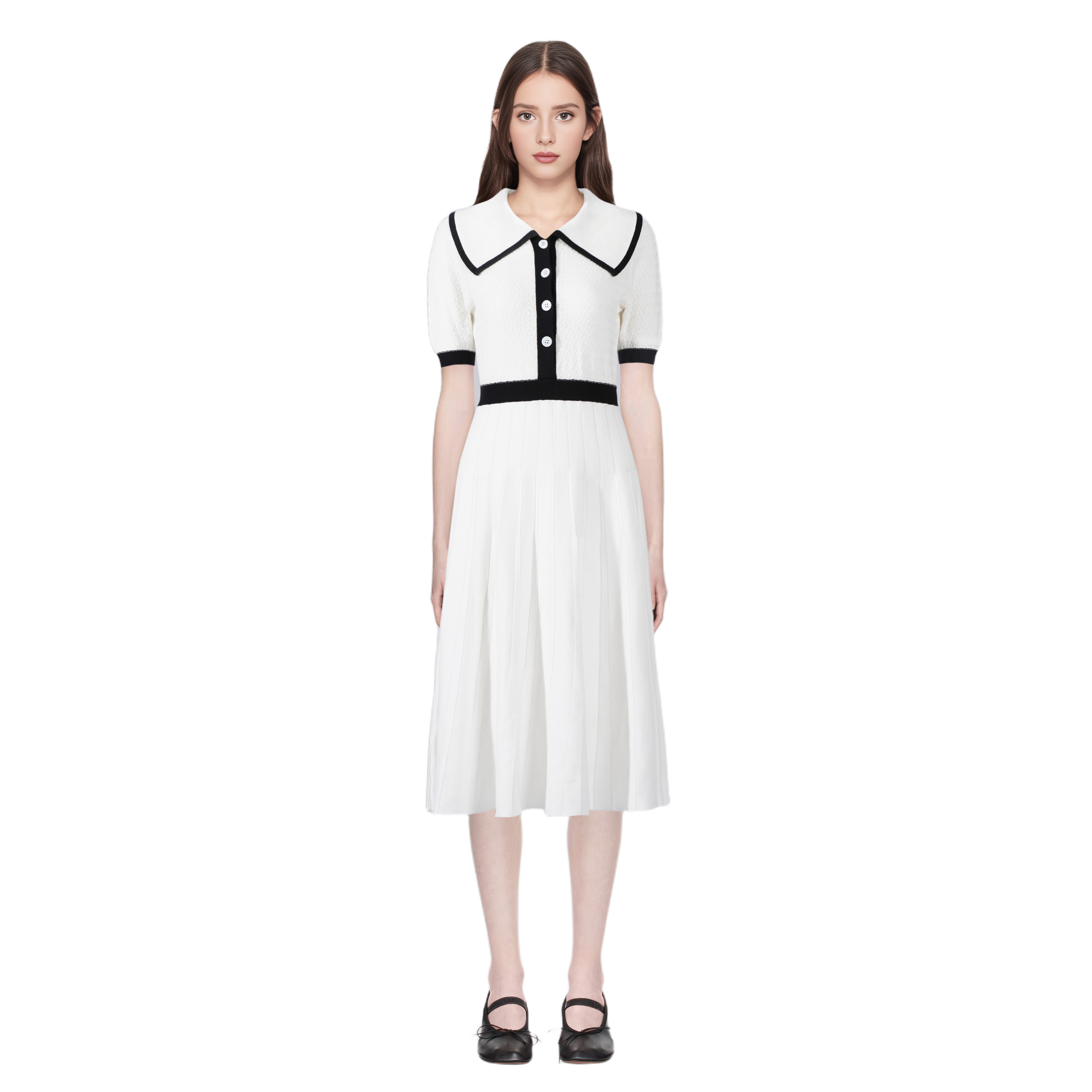 Ladies sleeveless lapel dress（副本） THOM TREND