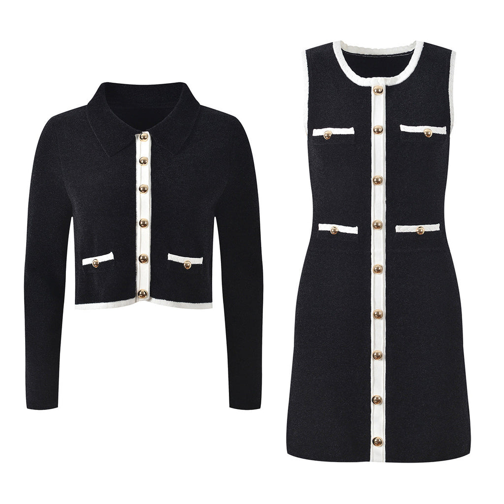 2025SS Short cardigan + dress THOM TREND