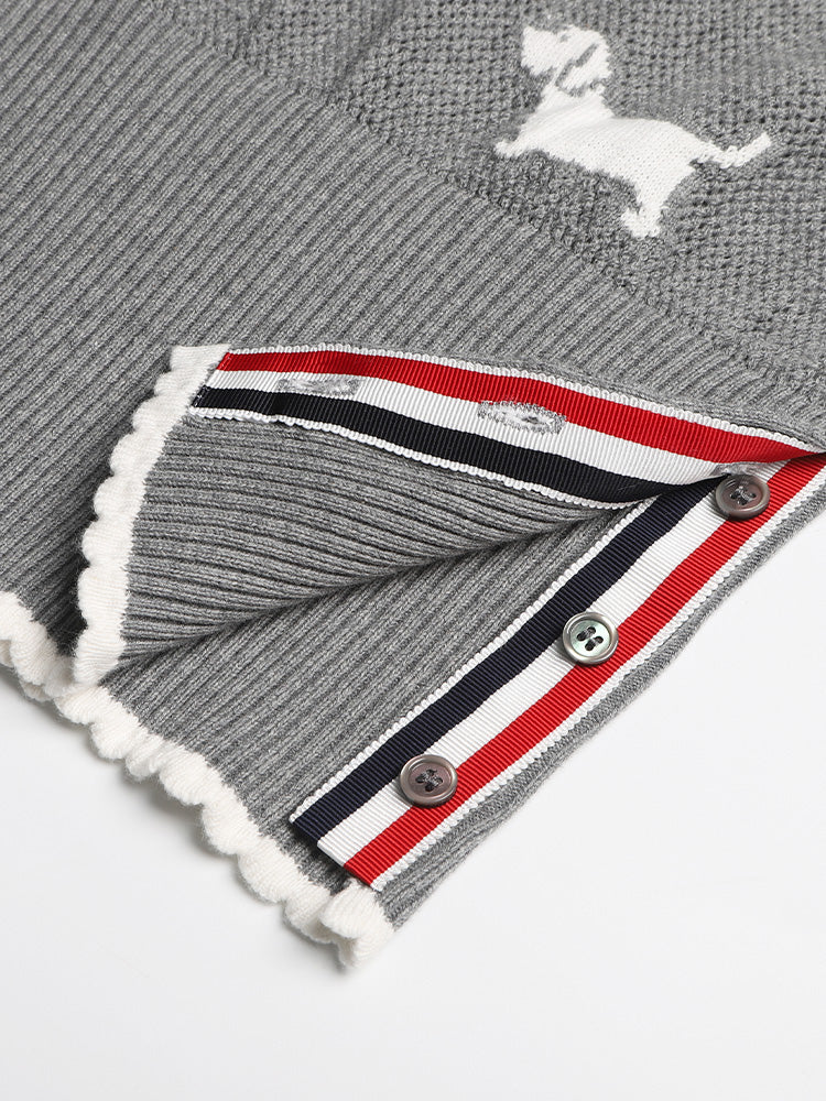 Crew neck hollow pullover sweater（副本） THOM TREND