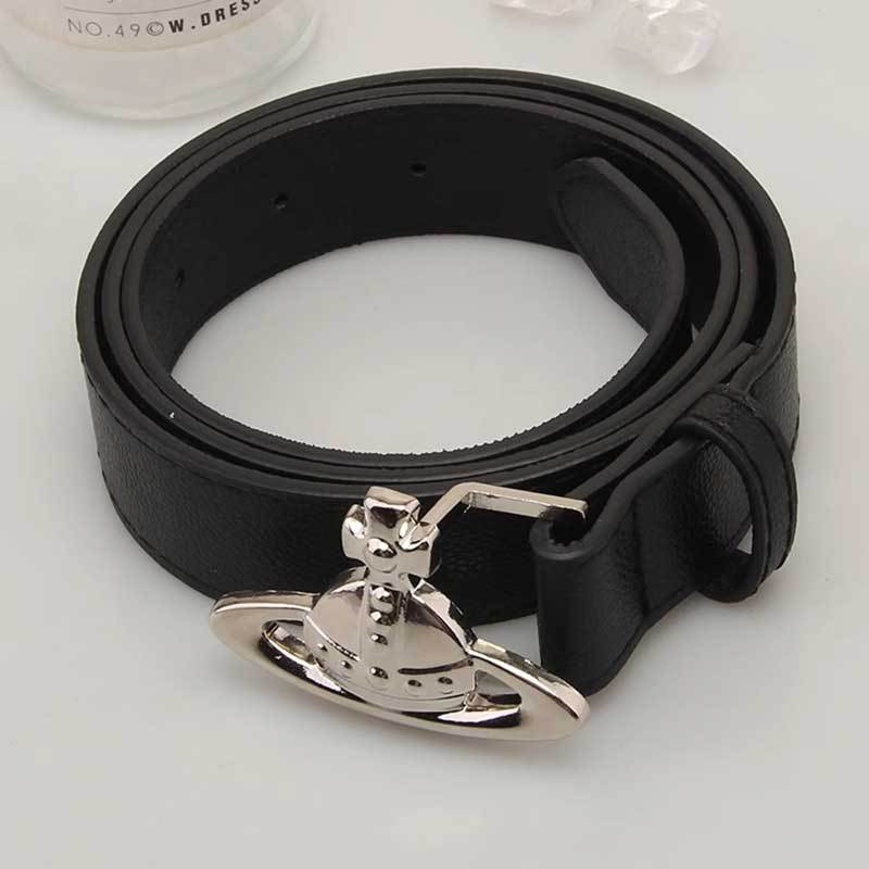 Vivienne Westwood Saturn Buckle Slim Waist Belt