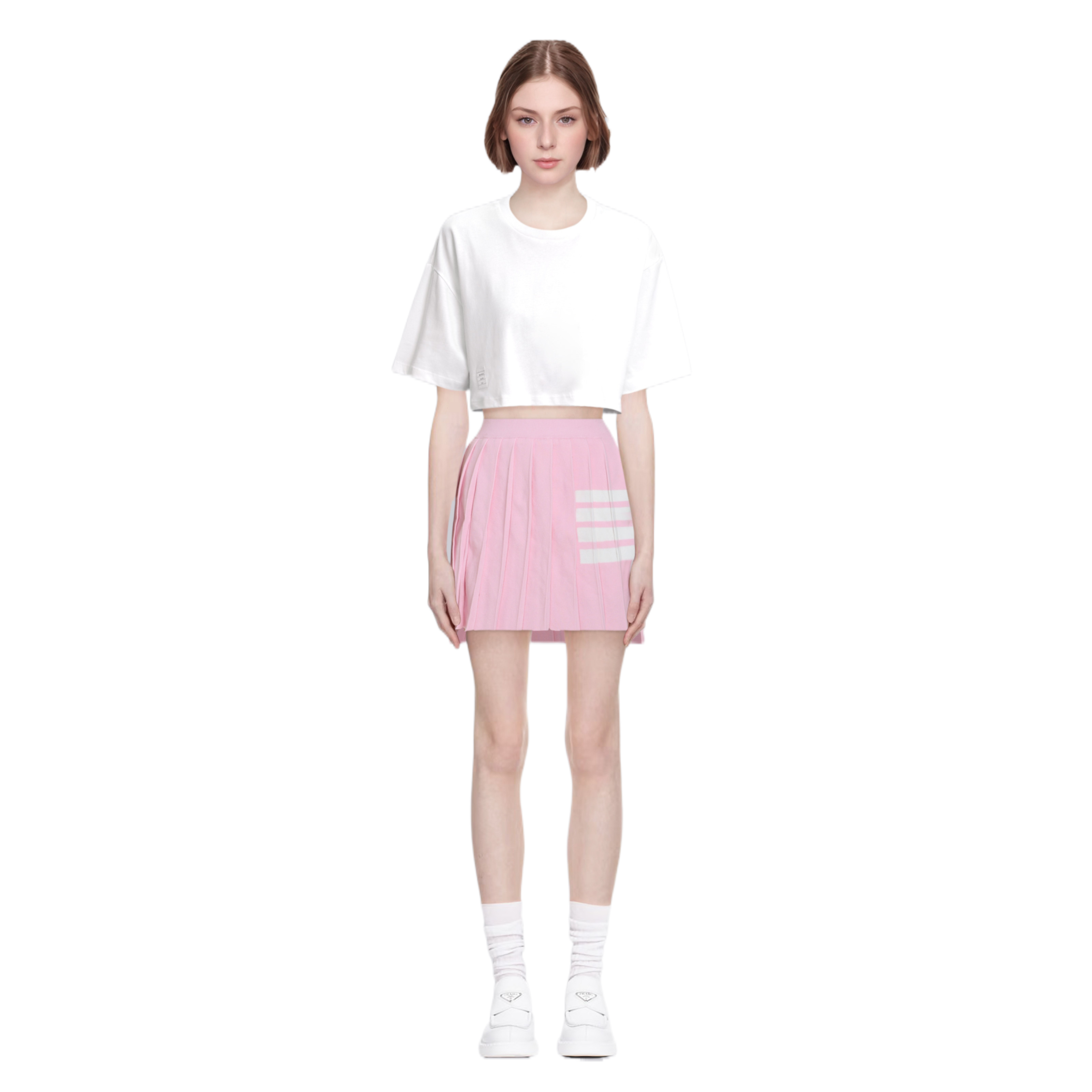 Women's short pleated skirt