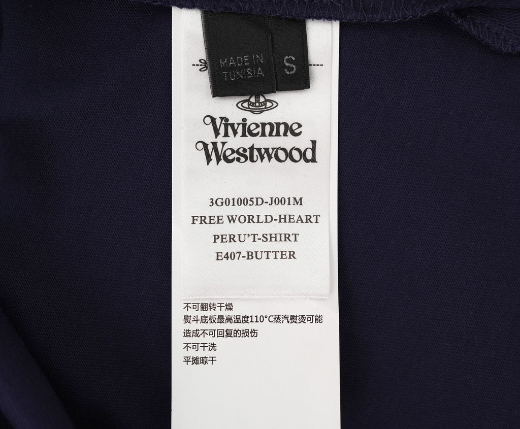 Vivienne Westwood Saturn Heart Print Cotton T-Shirt