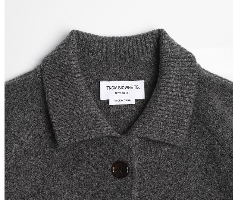 Unisex wool coat with webbing sleeves  TREND