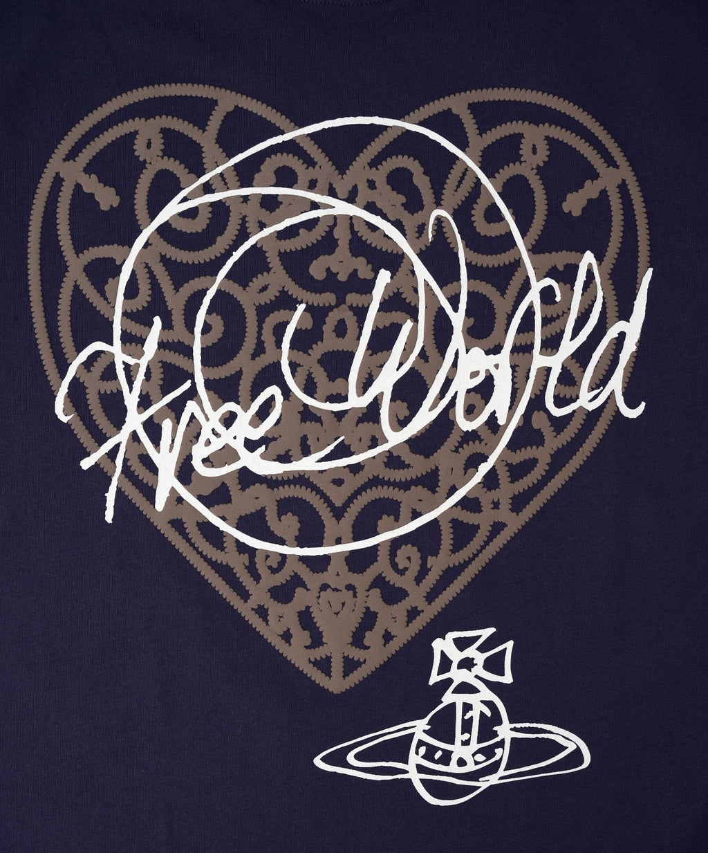 Vivienne Westwood Saturn Heart Print Cotton T-Shirt