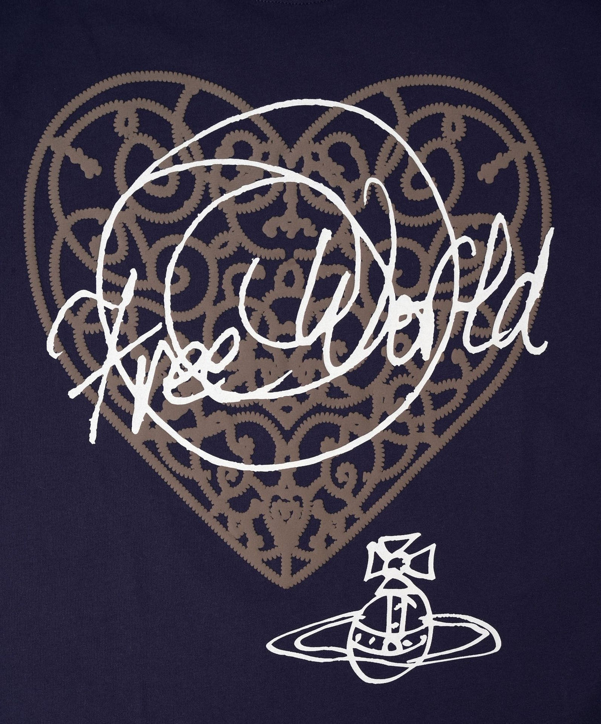 Vivienne Westwood Saturn Heart Print Cotton T-Shirt
