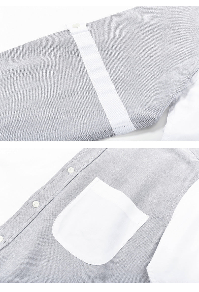 Puppy Print Back Slit Long Sleeve Shirt????¨¤?¨¤??¨º?  TREND