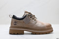 Timberland Taupe Premium Waterproof Oxford - right-facing side profile main image