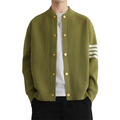 single-breasted knit sweater 