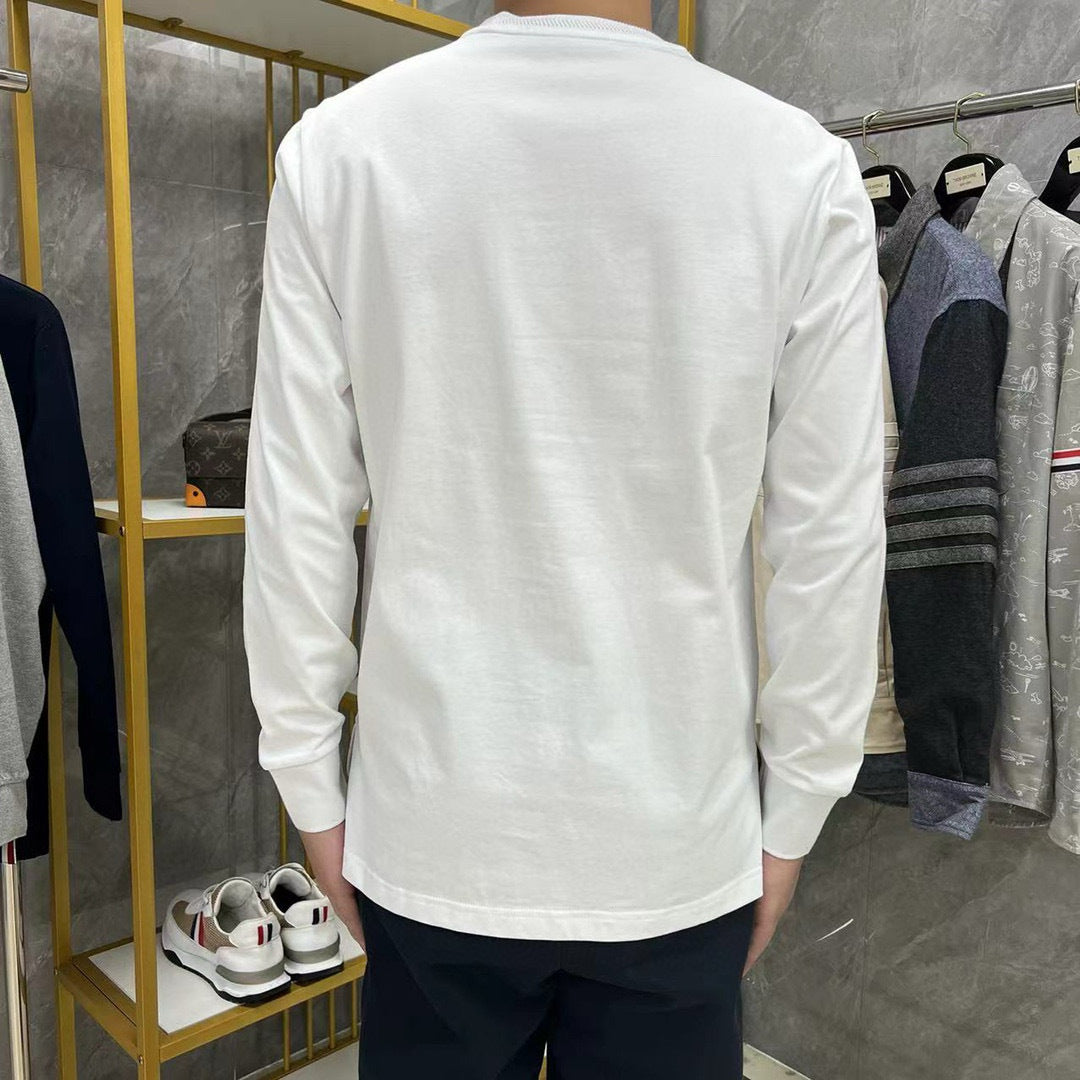 2025SS  vertical striped long-sleeved T-shirt  TREND
