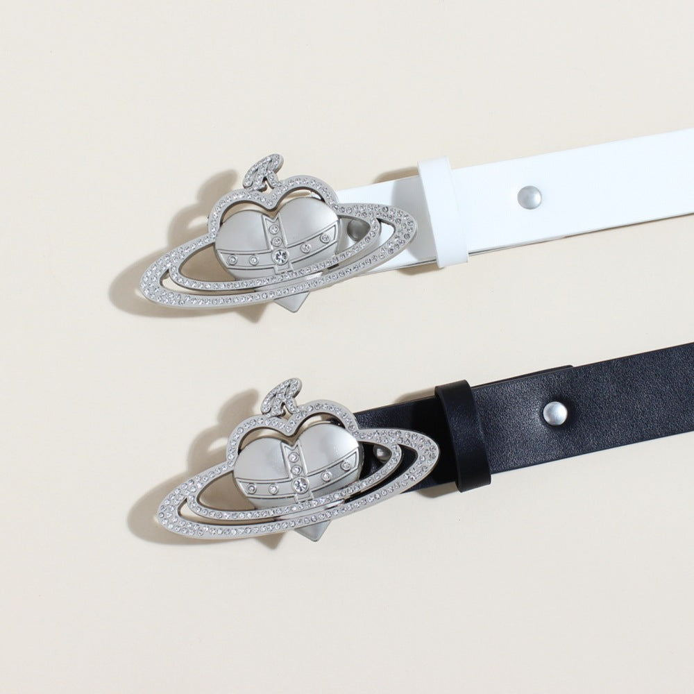 Vivienne Westwood Saturn PU Wide Waist Belt