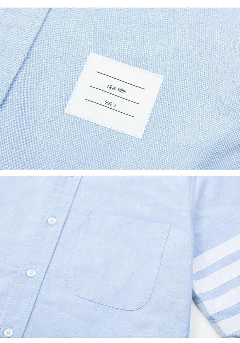 Mens four-bar collar mid-ribbon shirt????¨¤?¨¤??¨º?  TREND