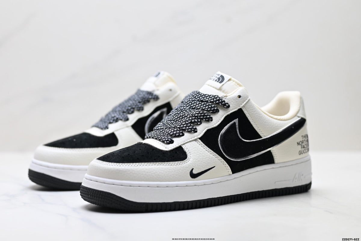 Nike Air Force 1 '07 LV8 Contrast Graphic Low-Top Sneakers – Black/White