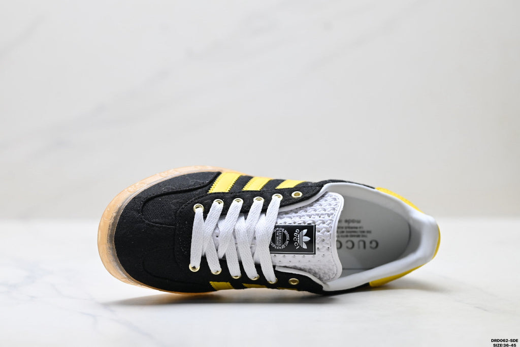 adidas x Gucci Gazelle Black Yellow Sneakers