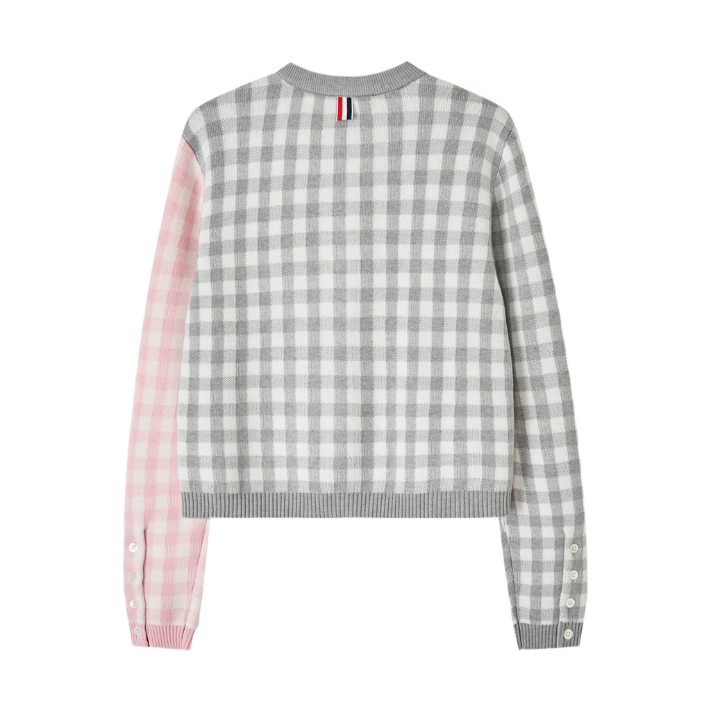 2025SS  Wool plaid cardigan THOM TREND