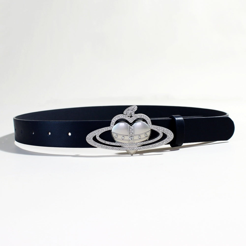 Vivienne Westwood Saturn PU Wide Waist Belt