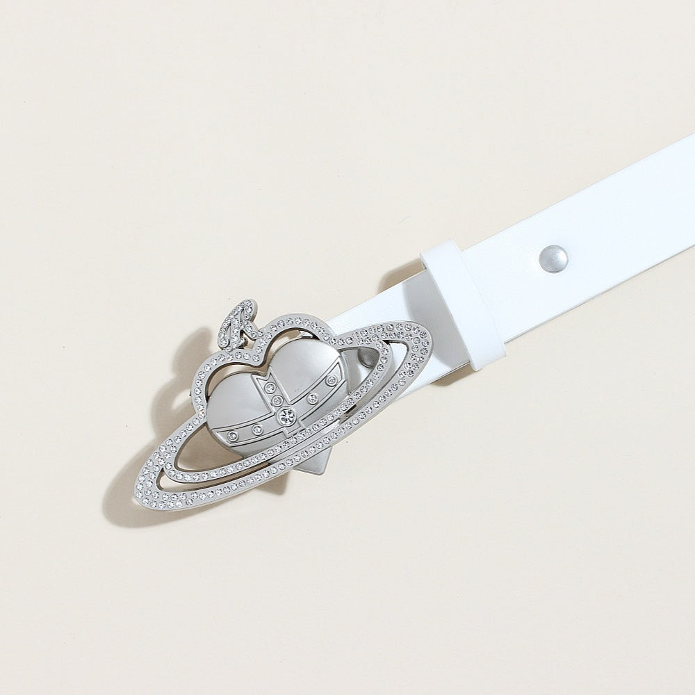 Vivienne Westwood Saturn PU Wide Waist Belt