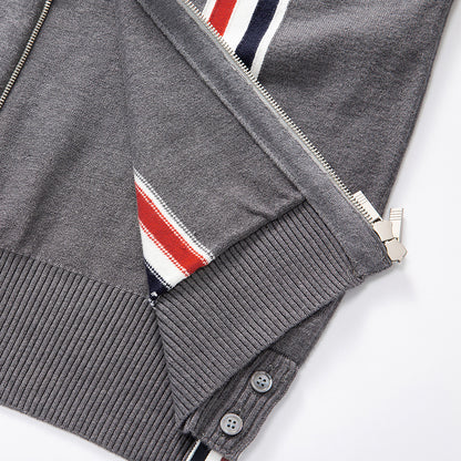 Men's Classic Four-Bar Knitwear - 100% Cotton Made in Japan