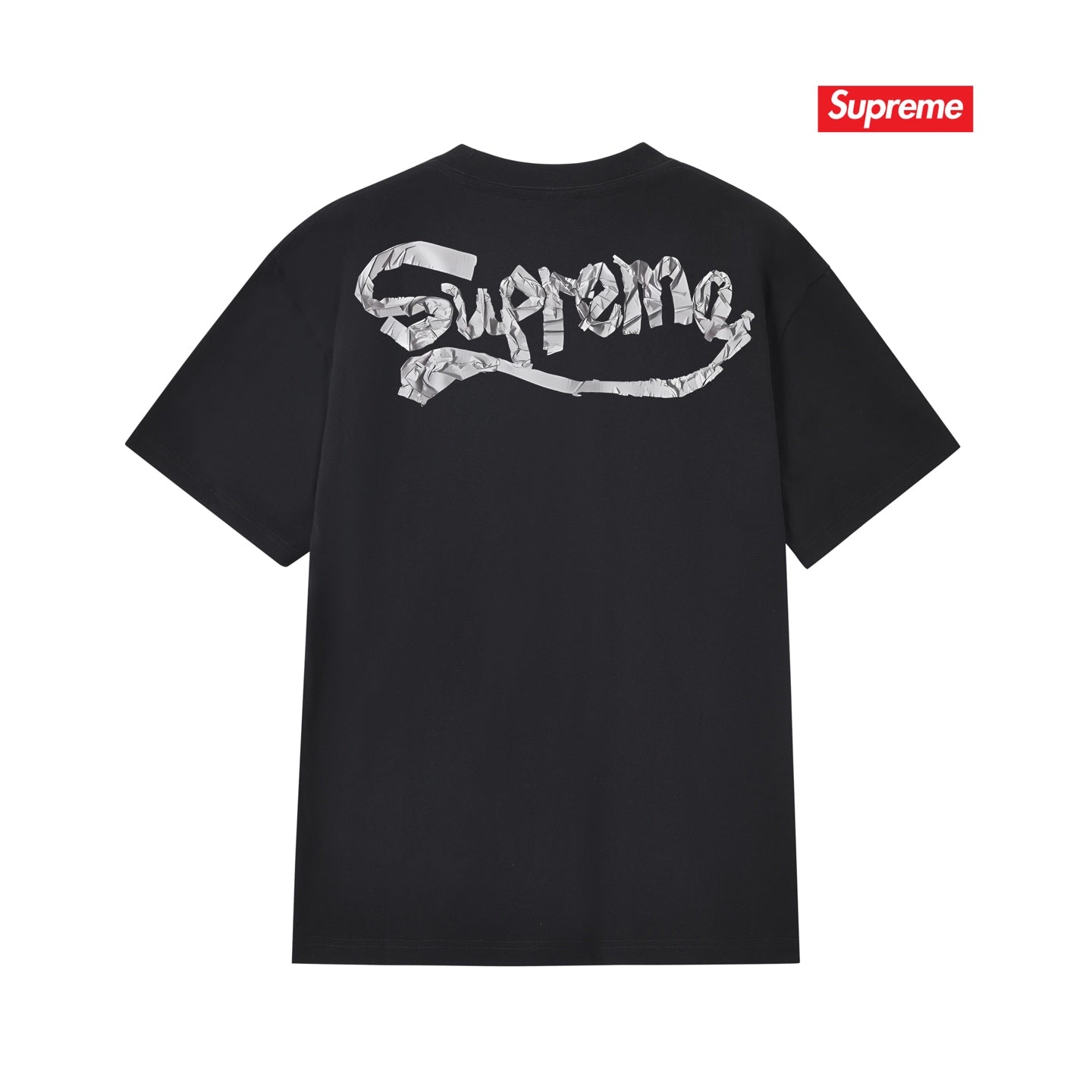 Back Logo Print Unisex Crew Neck T-Shirt THOM TREND