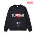 Heart Print Crew Neck Sweatshirt THOM TREND