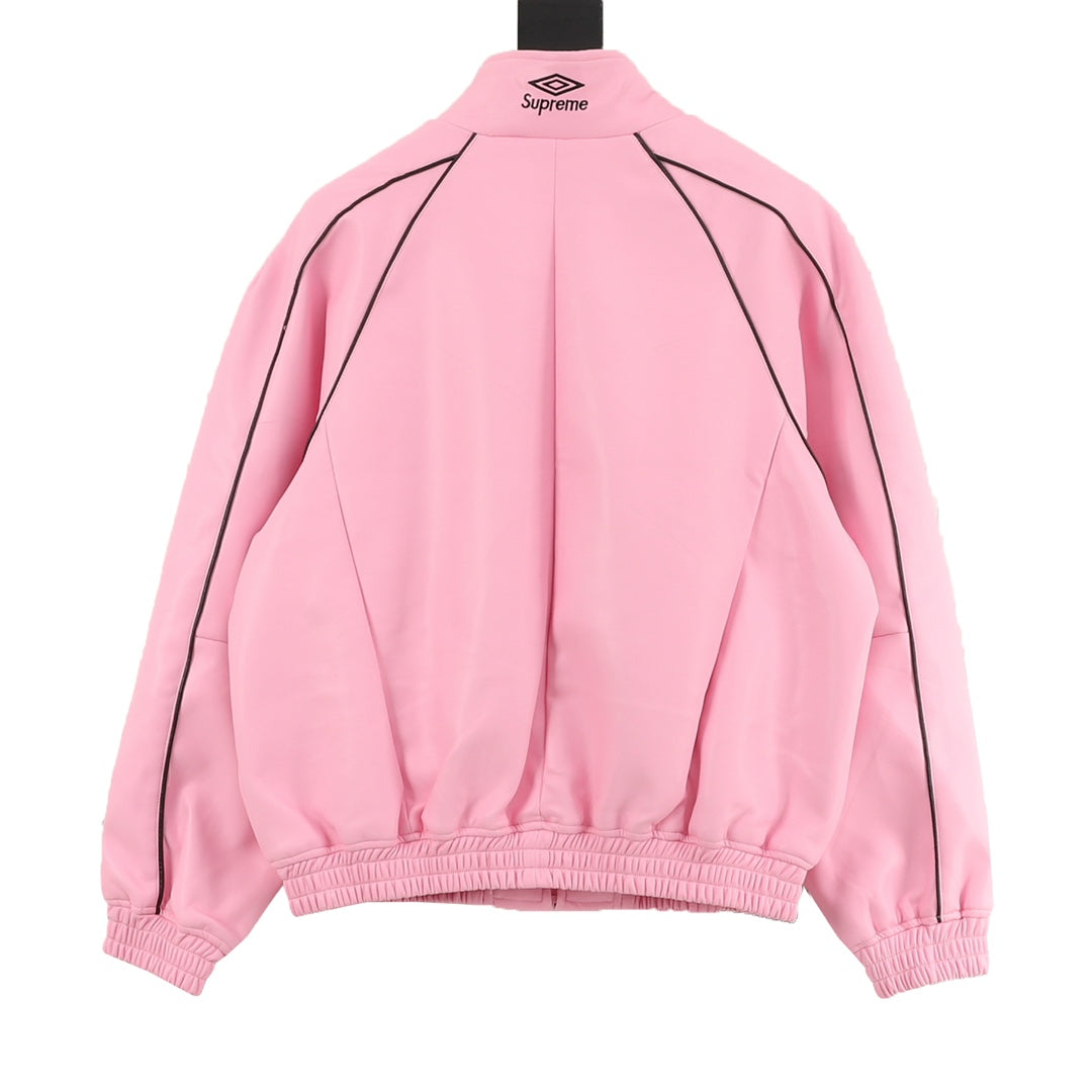 Supreme x Umbro FW25 Leather Track Jacket Light Luxury Station