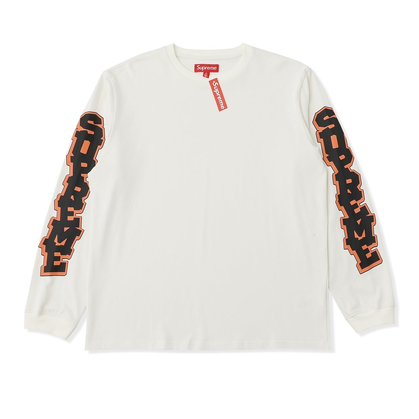 Cracked Sleeve Print Long Sleeve Tee THOM TREND