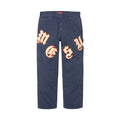 Vintage Embroidered Canvas Painter Jeans Light Luxury Station