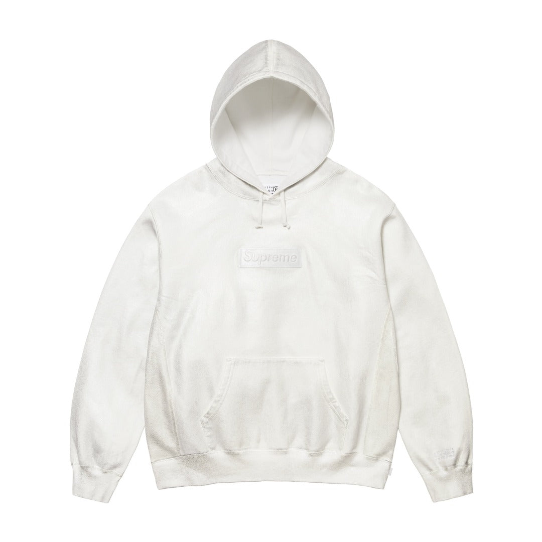 Washed Paint-Effect Embroidered Hoodie THOM TREND