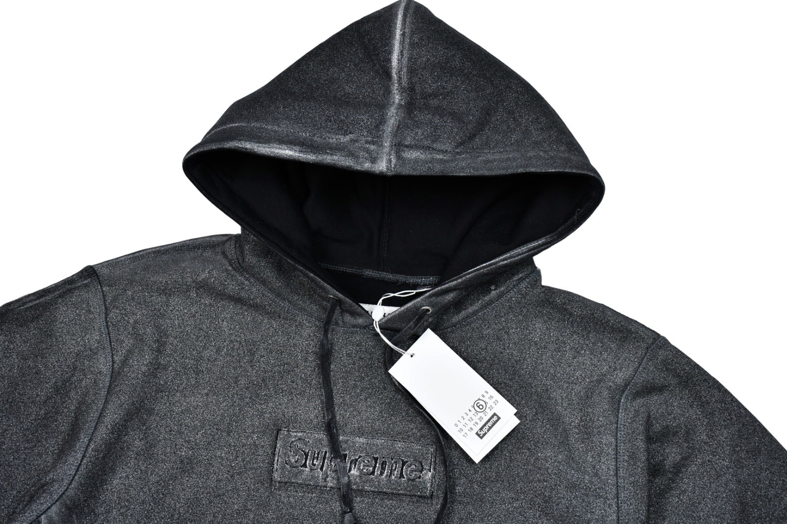 Washed Paint-Effect Embroidered Hoodie THOM TREND