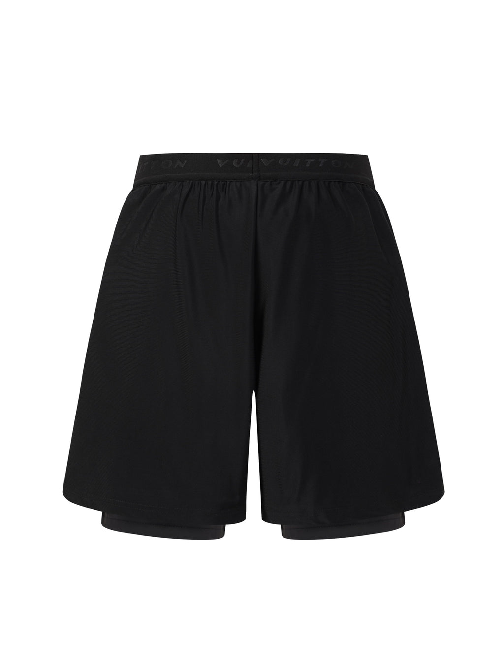 Reflective Logo Double-Layer Running Shorts